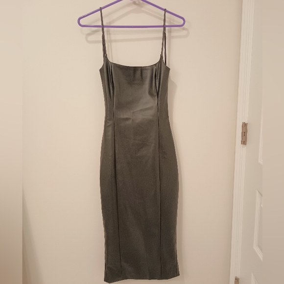 Meshki Faux Leather Slip Dress *NWOT* - cruiseboatoman.com